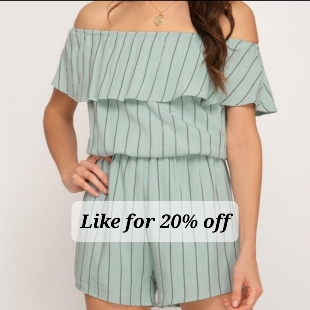 She + Sky Mint to Be Romper | Romper